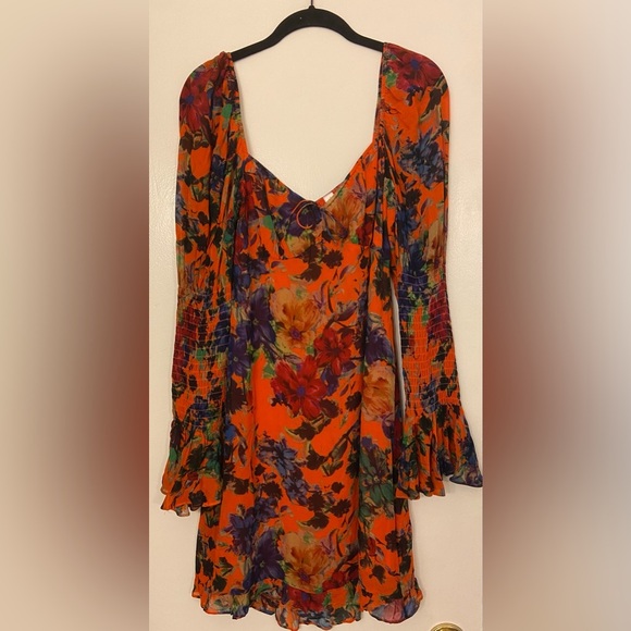 Rat & Boa Naomi Mini Dress Orange Size Medium - Picture 6 of 12